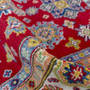 Kazak Rug Handmade Red Medallion 4x7 ft