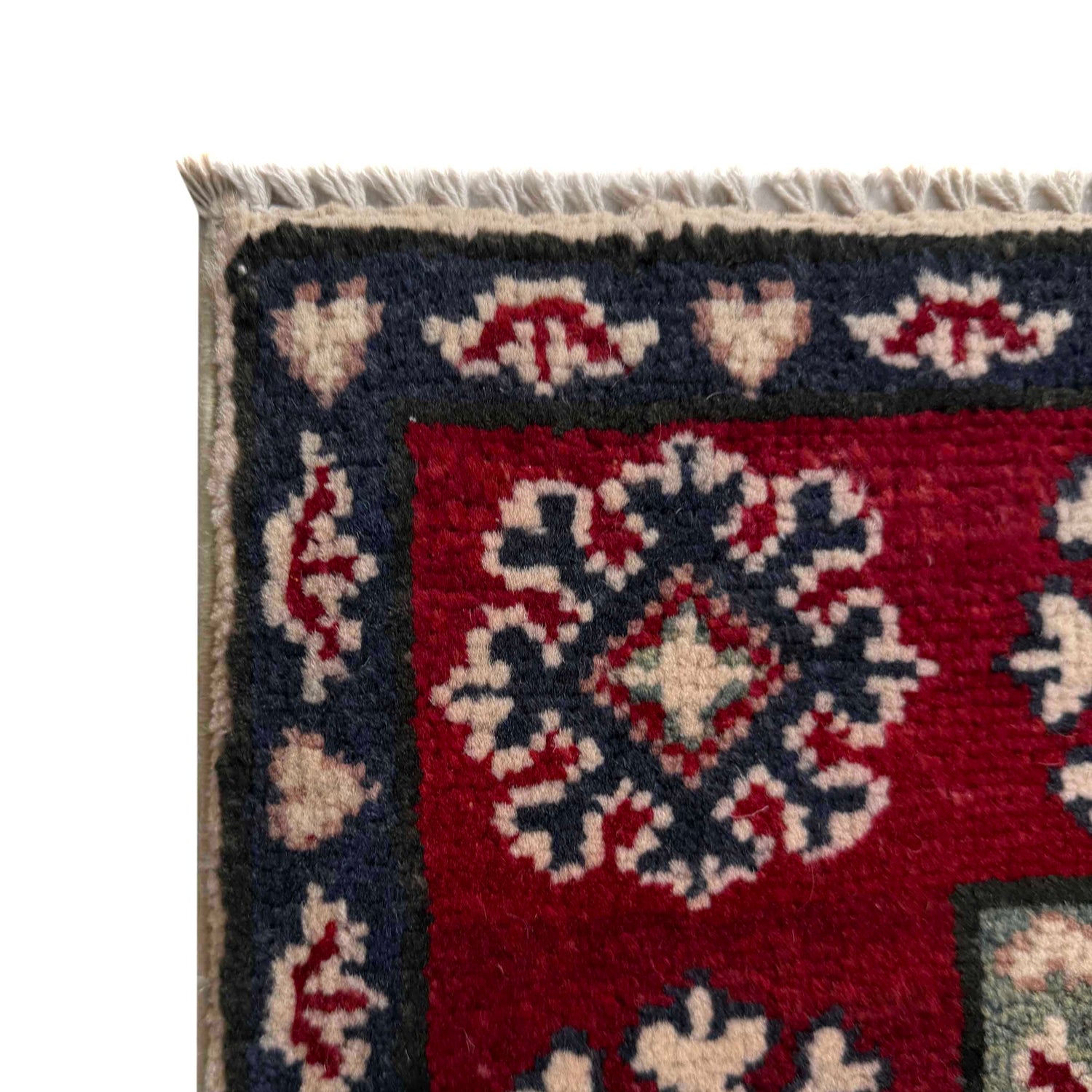 Kazak Rug Handmade Beige Medallion 4x6 ft