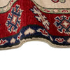 Kazak Rug Handmade Beige Medallion 4x6 ft