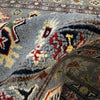Kazak Rug Handmade Gray Medallion 4x7 ft