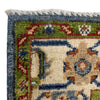 Kazak Rug Handmade Blue Medallion 4x7 ft