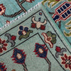 Sultani Area Rug Runner Handmade Blue Floral 10' Runner