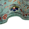 Sultani Area Rug Runner Handmade Blue Floral 10' Runner