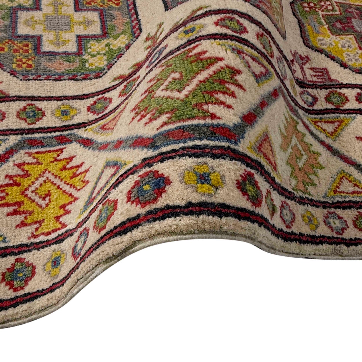Waziri Runner Handmade Beige Medallion 10' Runner