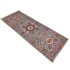 Kazak Rug Handmade Gray Medallion 5' Runner