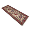 Kazak Rug Handmade Beige Medallion 5' Runner