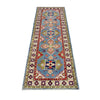 Kazak Rug Handmade Blue Medallion 6' Runner