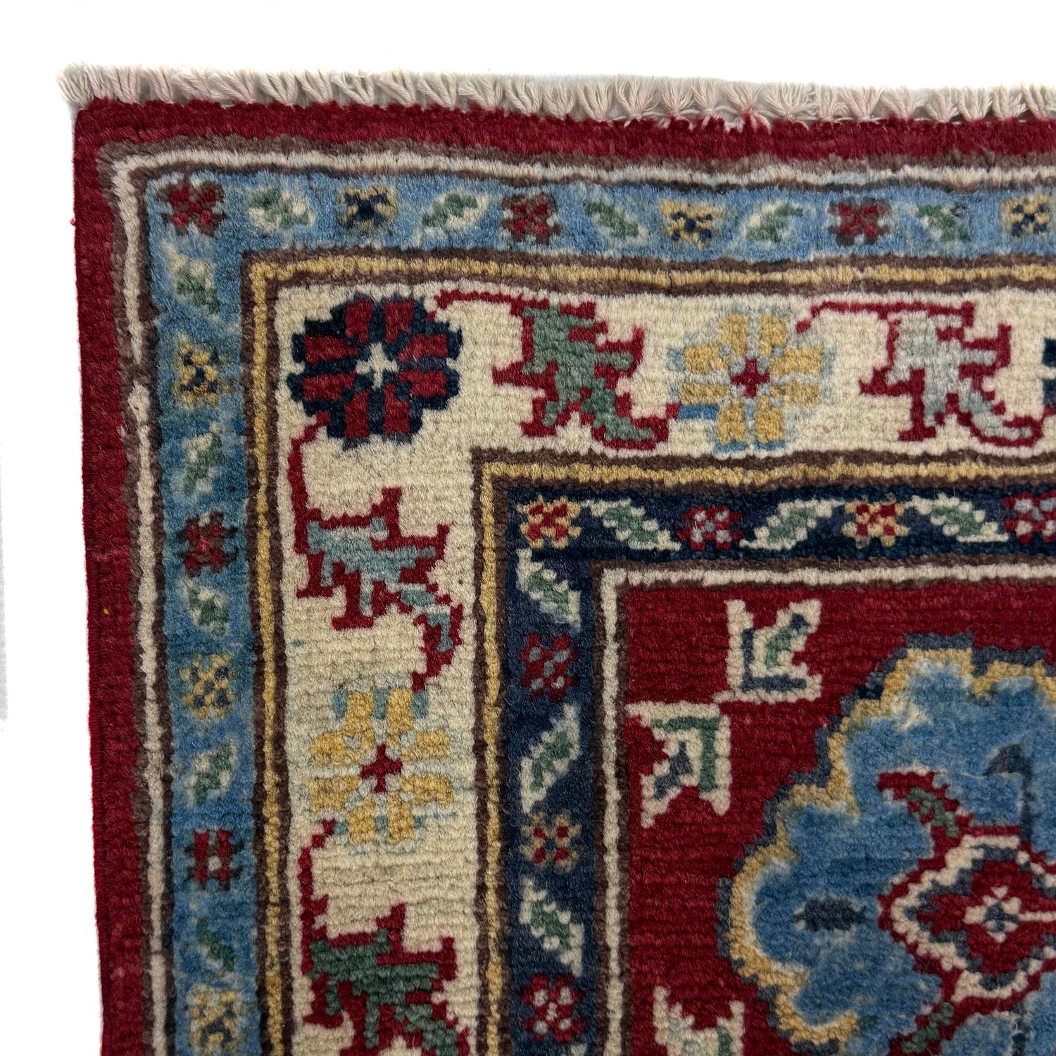 Kazak Rug Handmade Red Medallion 5' Runner