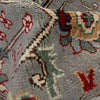 Sultani Area Rug Runner Handmade Gray Floral 5' Runner