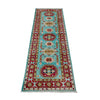 Kazak Rug Handmade Blue Medallion 5' Runner