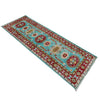 Kazak Rug Handmade Blue Medallion 5' Runner