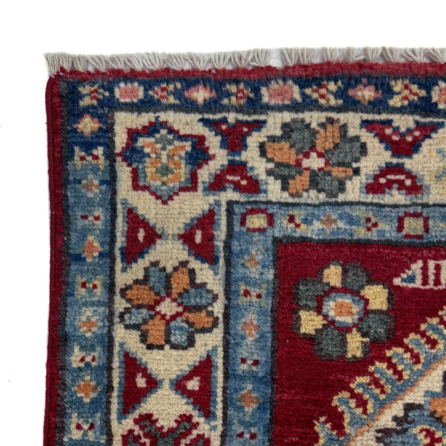Kazak Rug Handmade Red Medallion 5' Runner
