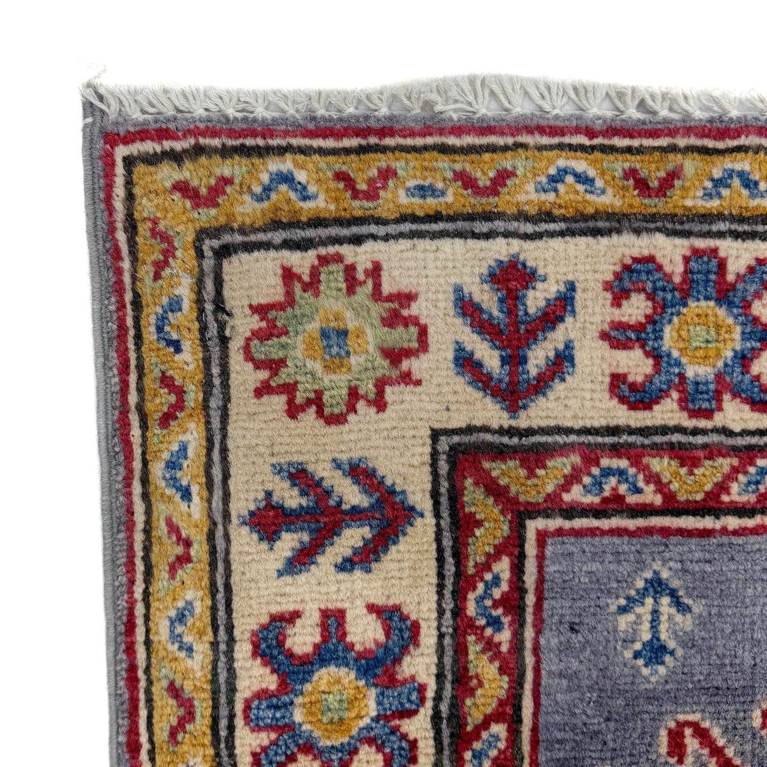 Kazak Rug Handmade Gray Medallion 6' Runner