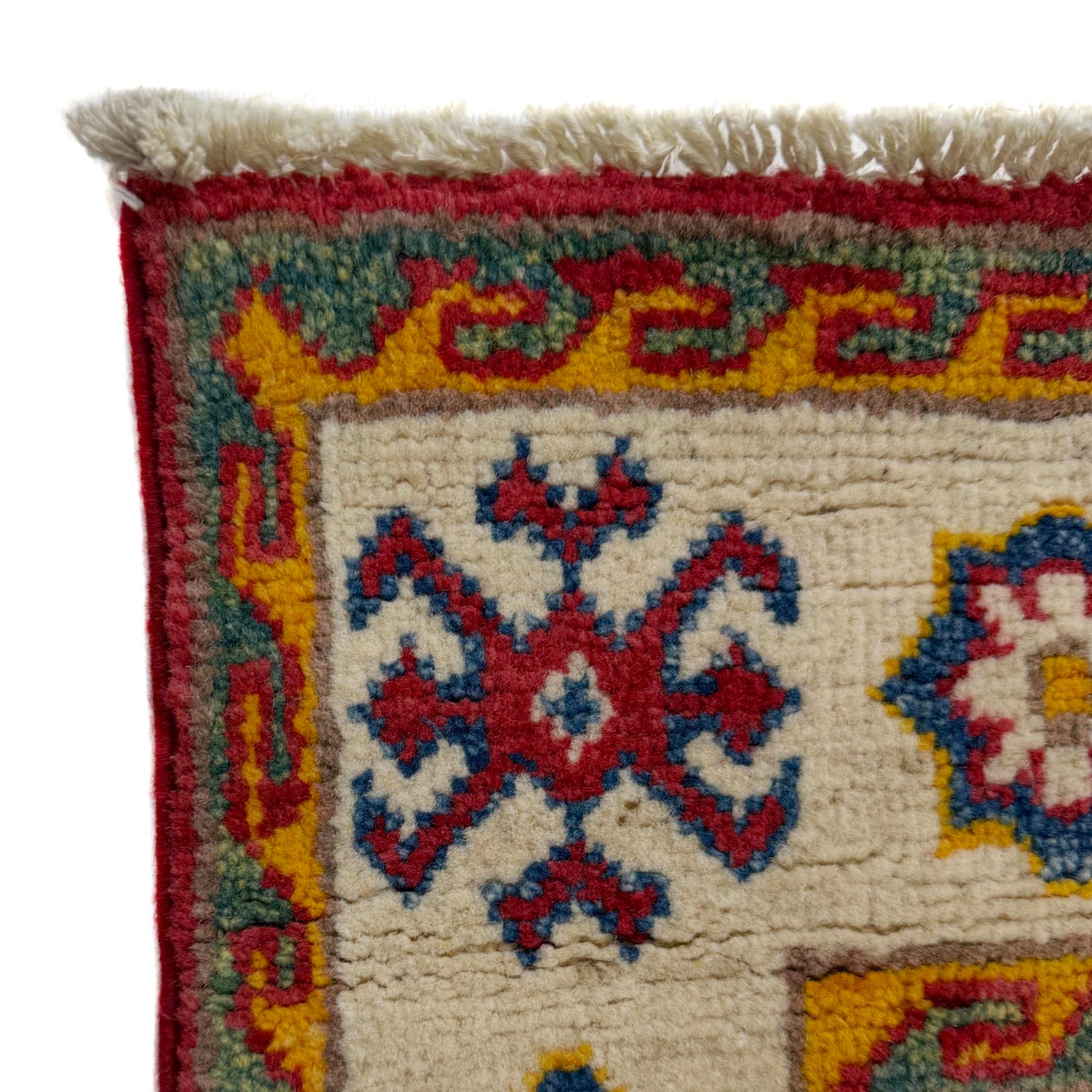 Kazak Rug Handmade Red Medallion 10' Runner