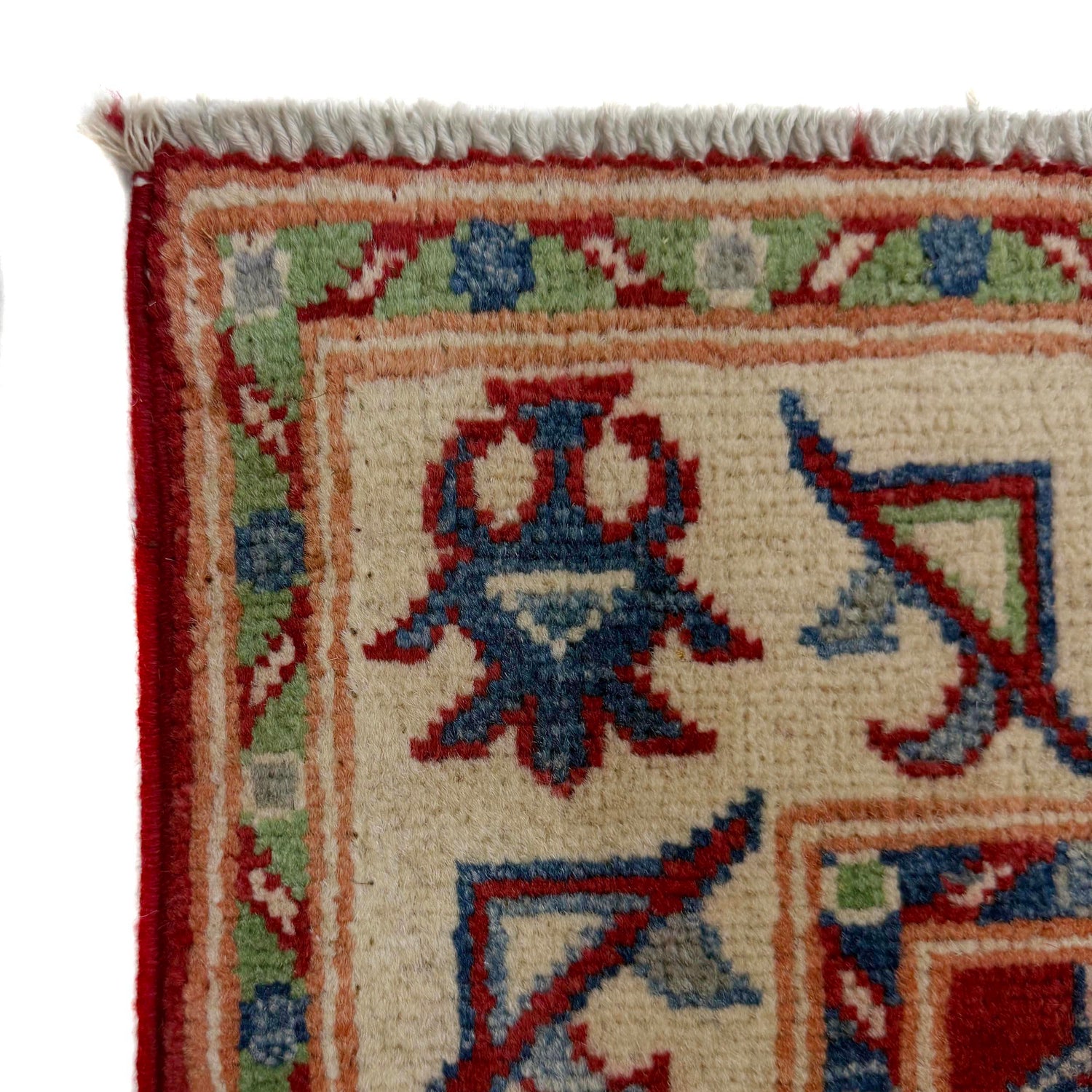 Kazak Rug Handmade Red Medallion 10' Runner