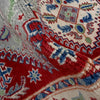Kazak Rug Handmade Red Medallion 10' Runner