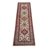 Kazak Rug Handmade Beige Medallion 10' Runner