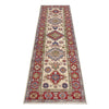 Kazak Rug Handmade Beige Medallion 10' Runner