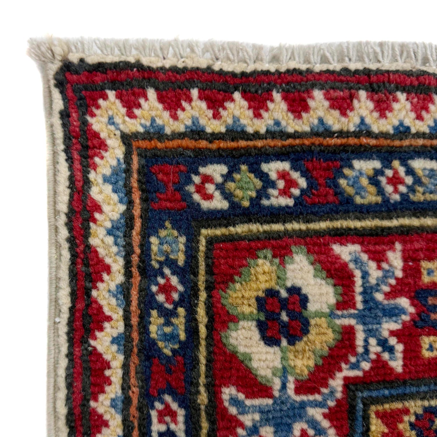 Kazak Rug Handmade Beige Medallion 6' Runner