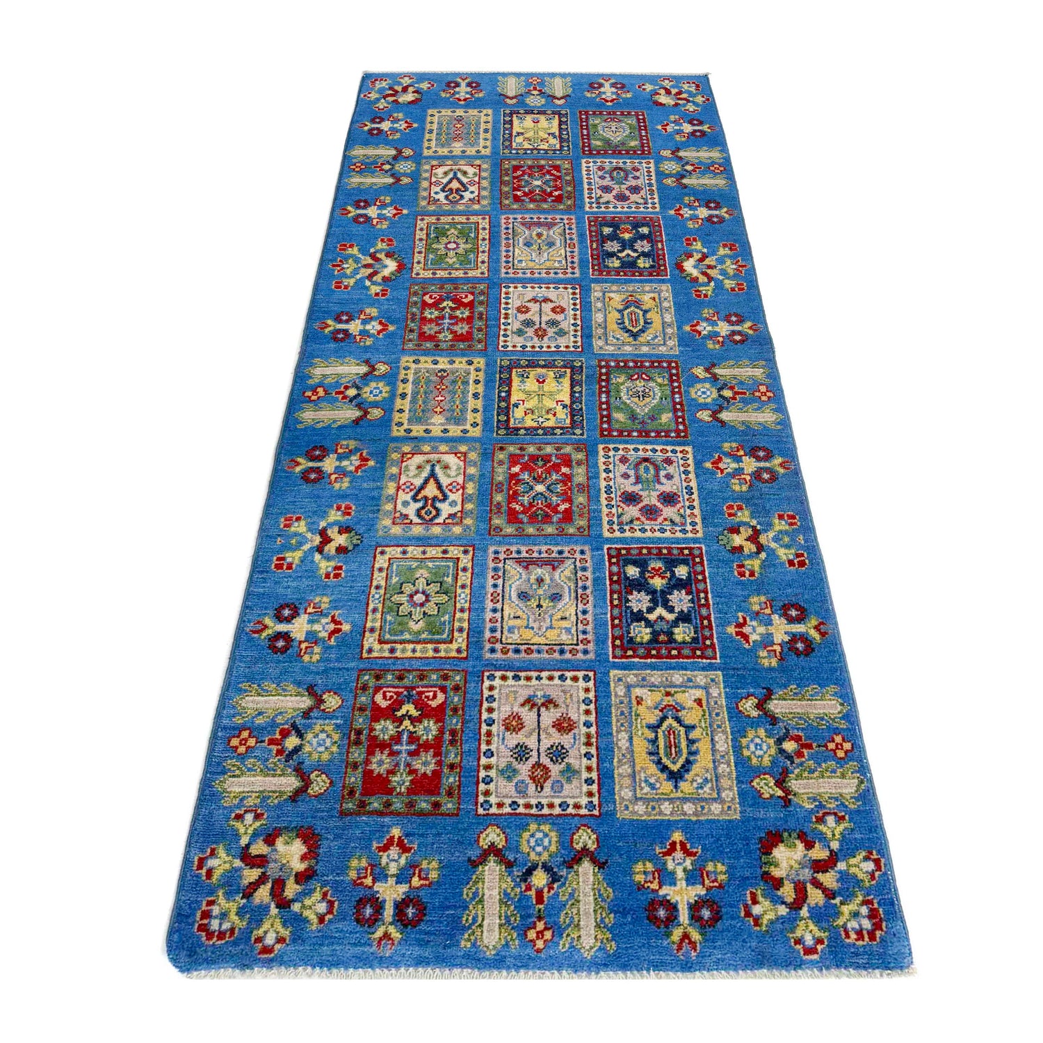 Bakhtiar Runner Rug Handmade Blue Floral 6' Runner