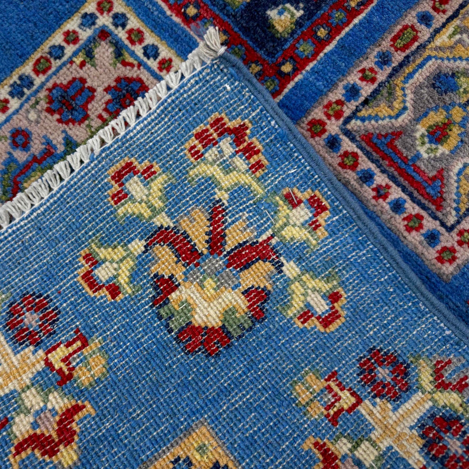 Bakhtiar Runner Rug Handmade Blue Floral 6' Runner