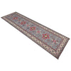 Kazak Rug Handmade Gray Medallion 10' Runner