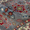 Kazak Rug Handmade Gray Medallion 10' Runner