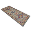 Kazak Rug Handmade Gray Medallion 6' Runner