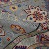 Kazak Rug Handmade Gray Medallion 6' Runner