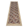 Waziri Runner Rug Handmade Beige Medallion 8' Runner