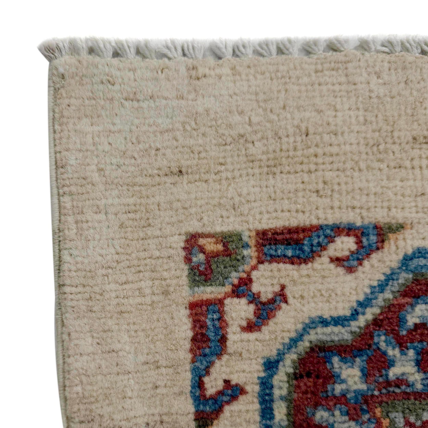 Waziri Runner Rug Handmade Beige Medallion 8' Runner