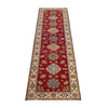 Kazak Rug Handmade Red Medallion 10' Runner