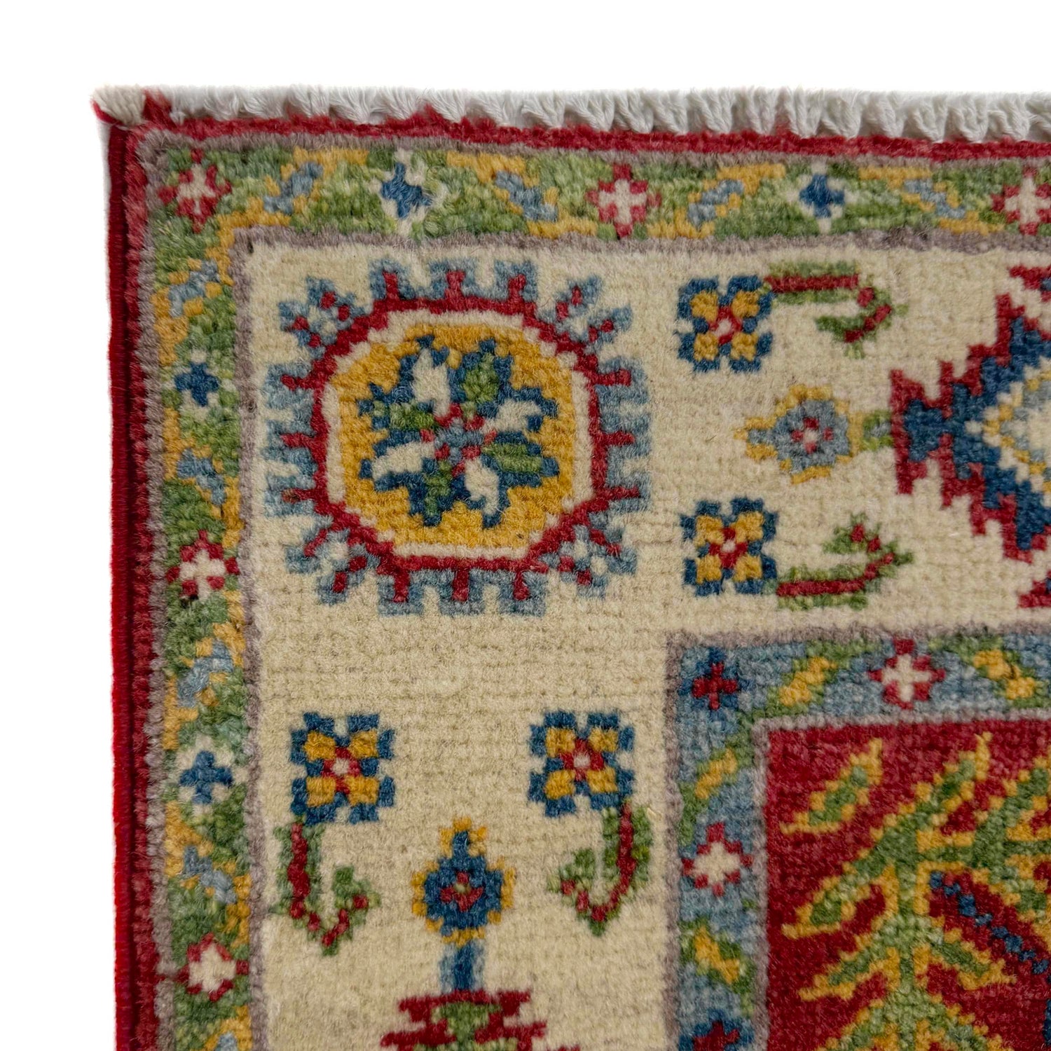 Kazak Rug Handmade Red Medallion 10' Runner