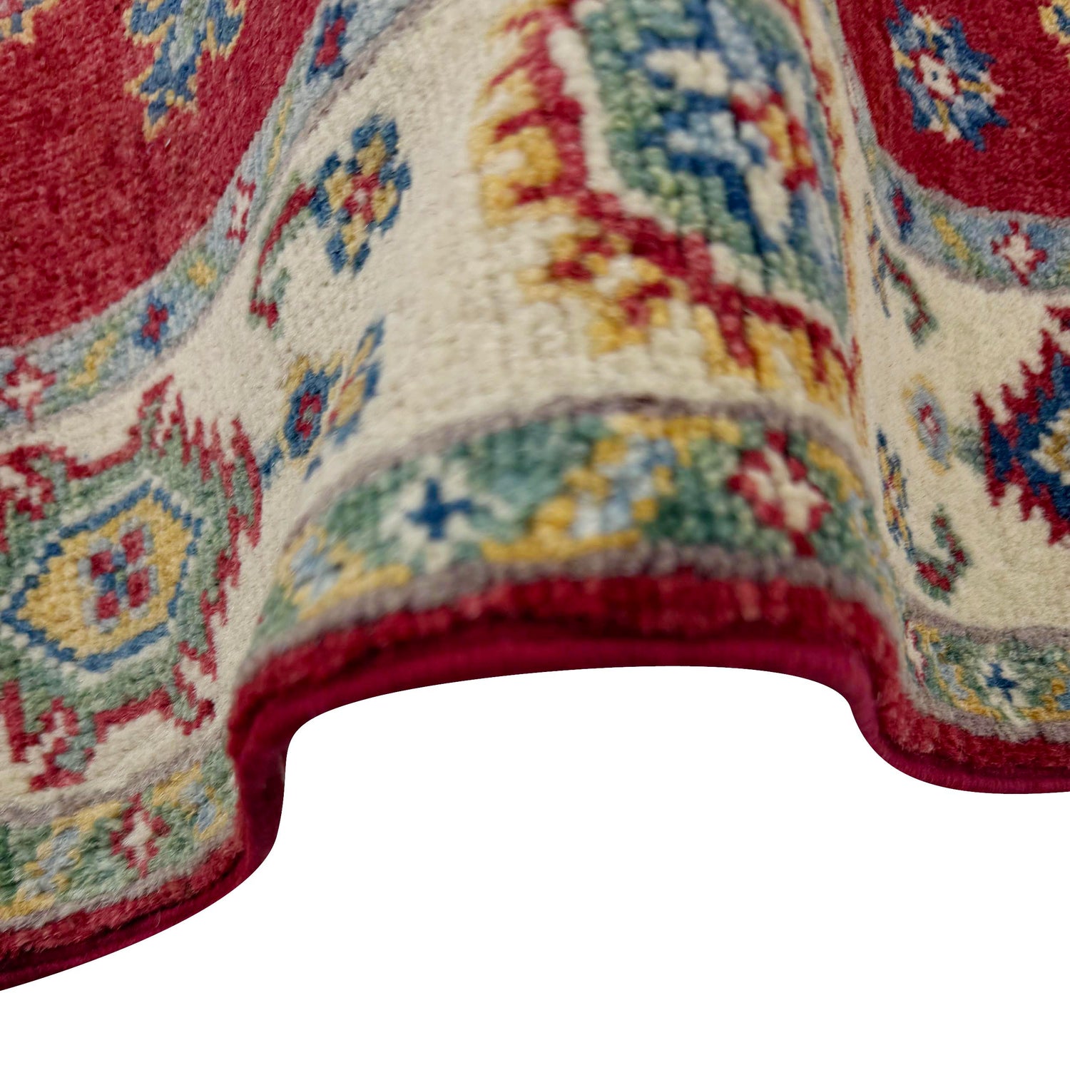 Kazak Rug Handmade Red Medallion 10' Runner