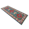 Kazak Rug Handmade Blue Medallion 6' Runner