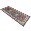 Kazak Rug Handmade Blue Medallion 6' Runner