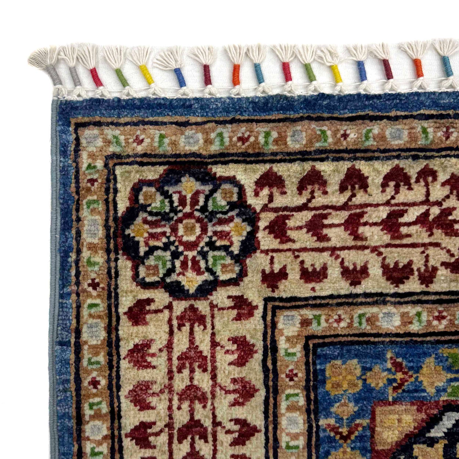 Mamluk Area Rug Handmade Multi Medallion 3x5 ft