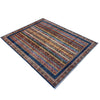 Shawl Area Rug Handmade Multi Floral 5x8 ft
