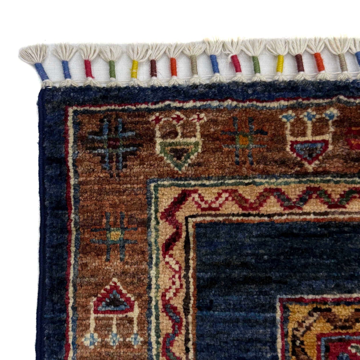 Shawl Area Rug Handmade Multi Floral 5x8 ft