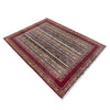 Shawl Area Rug Handmade Red Floral 5x8 ft