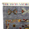 Waziri Area Rug Handmade Gray Medallion 5x8 ft