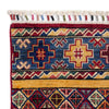 Gabbeh Area Rug Handmade Multi Medallion 5x8 ft