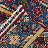 Gabbeh Area Rug Handmade Multi Medallion 5x8 ft