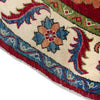 Kazak Rug Handmade Red Medallion 6x6 ft