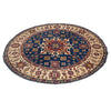 Kazak Rug Handmade Blue Medallion 6x6 ft