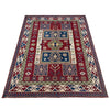 Kazak Rug Handmade Red Medallion 7x10 ft
