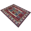 Kazak Rug Handmade Red Medallion 7x10 ft