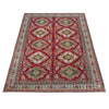 Kazak Rug Handmade Red Medallion 7x10 ft
