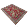 Kazak Rug Handmade Red Medallion 7x10 ft