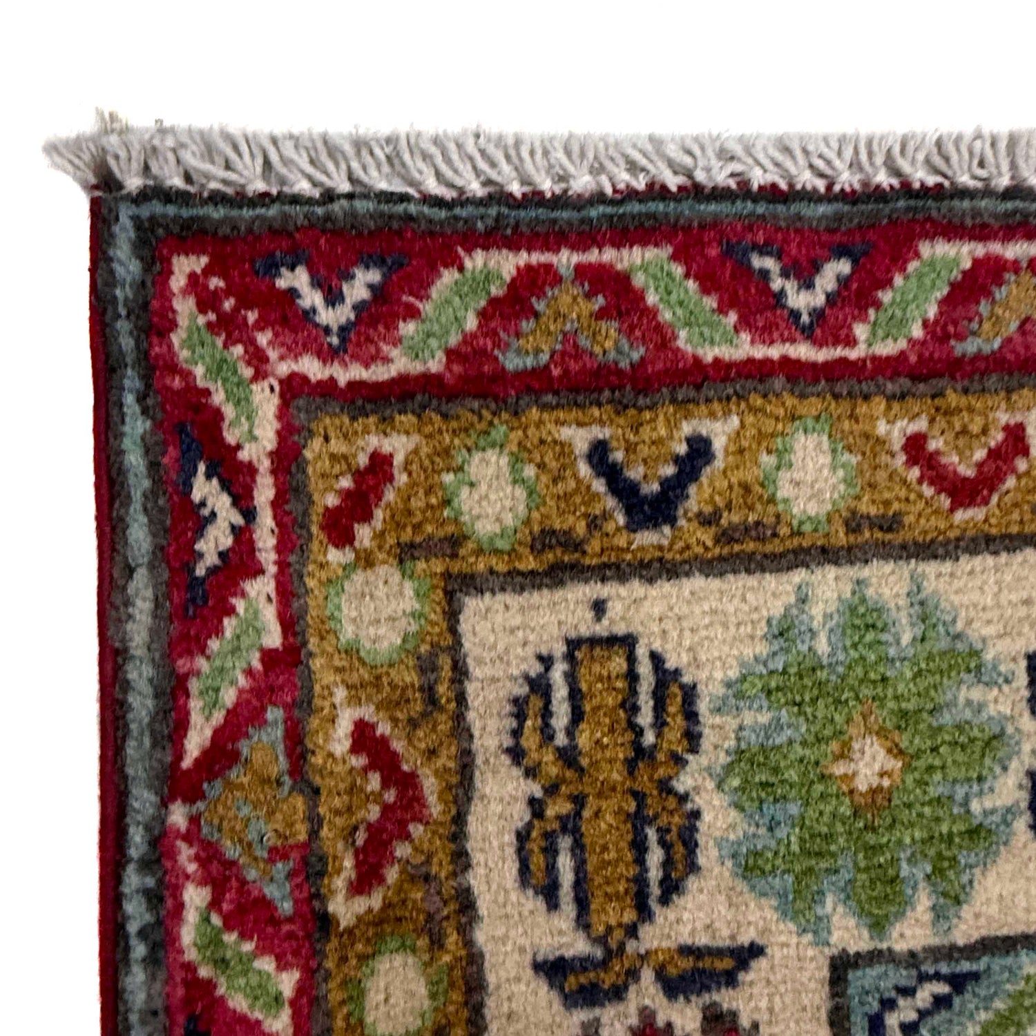 Kazak Rug Handmade Red Medallion 7x10 ft